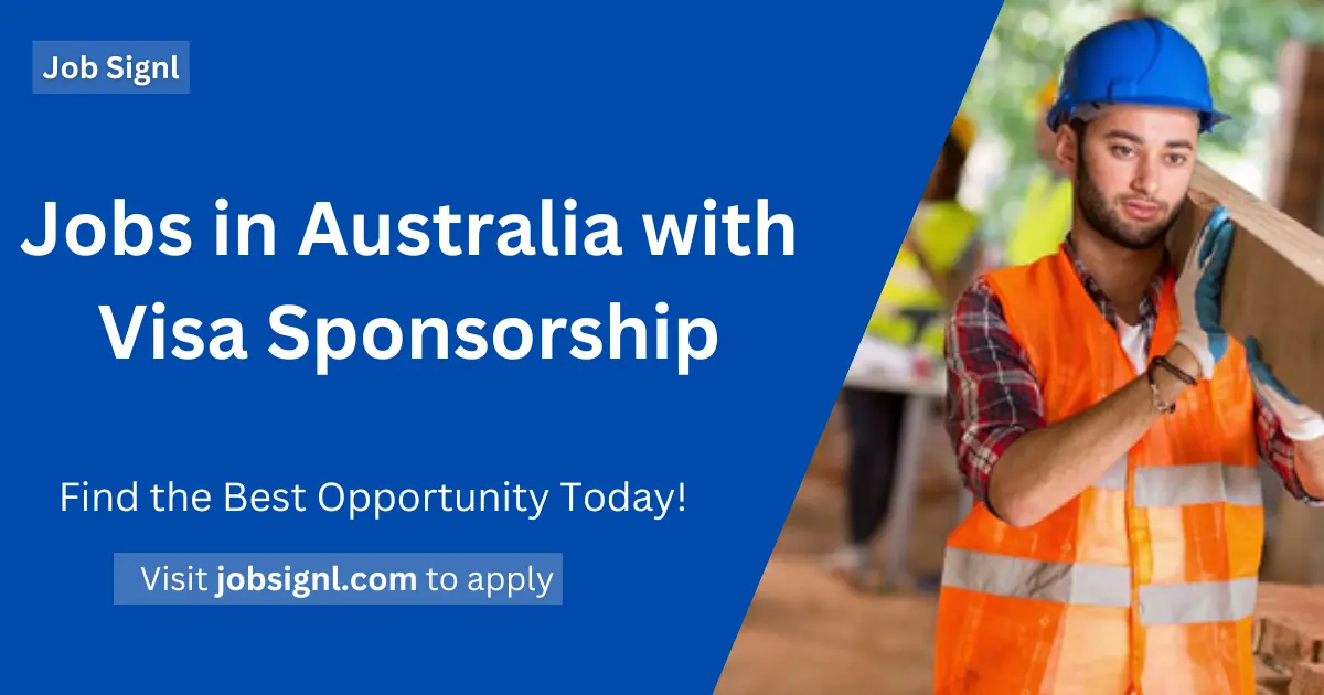 Jobs in Australia with Visa Sponsorship